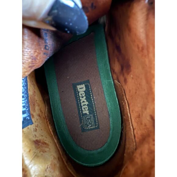 Dexter Boots Mens Size 10.5 W Brown Leather Suede Thinsulate Moc Toe Made in USA - Picture 5 of 10